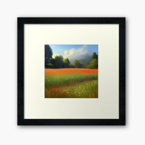 Ersha design - The Beauty of Wild Flowers framed art print