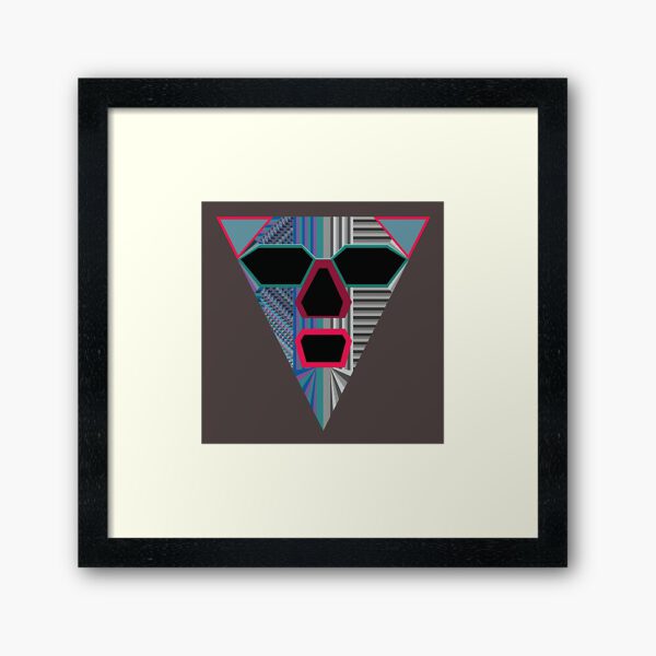 ERSHA DESIGN What's behind the mask Framed Art Print