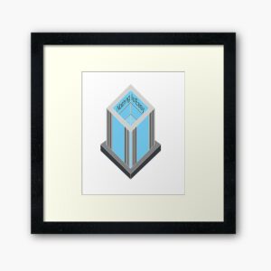 ERSHA DESIGN Nothing Is Easy, blue version Framed Art Print.