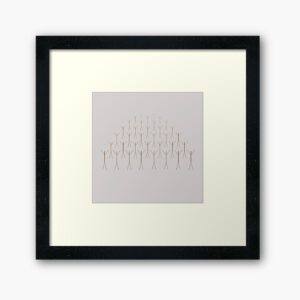 ERSHA DESIGN Hands up in the air, for you Framed Art Print.