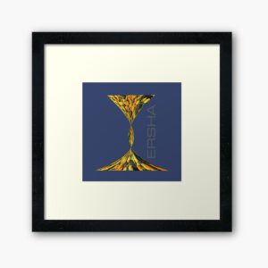 ERSHA DESIGN Chalice of yellow and orange flowers Framed Art Print.