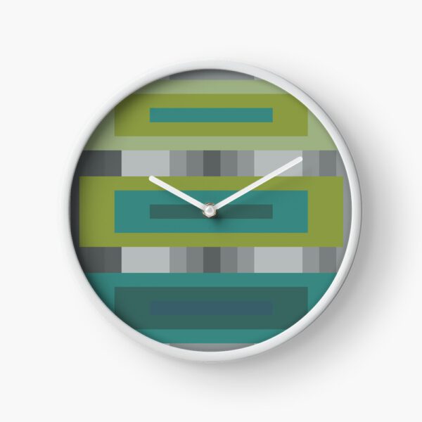 ERSHA DESIGN Ocean summer color's on a rainy day, Clock