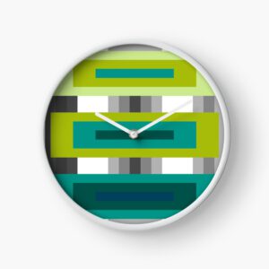 ERSHA DESIGN Ocean summer colors on a sunny day, Clock.