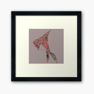 ERSHA DESIGN Miraflores, look flowers in the city, Framed Art Print.