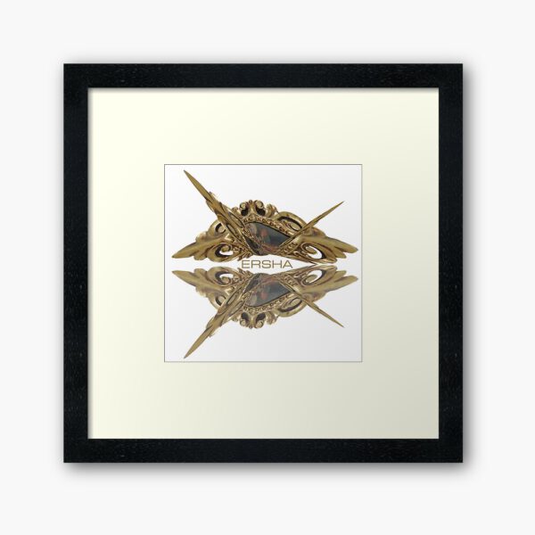 ERSHA DESIGN Golden frame art of virgin Maria painting, Framed Art Print.