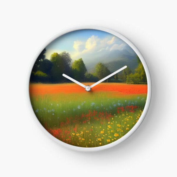 ERSHA DESIGN The Beauty of Wild Flowers, clock.