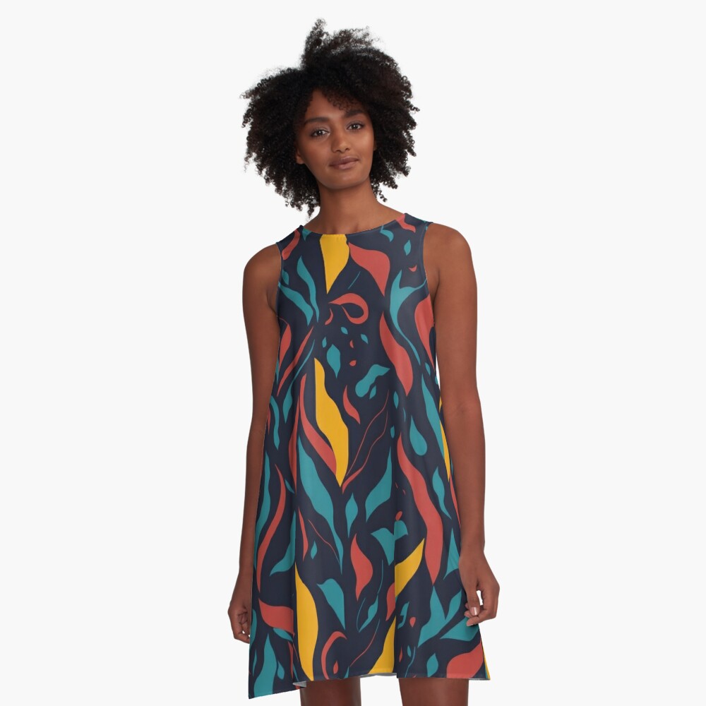 ERSHA DESIGN Pop Art without a message A-Line Dress.