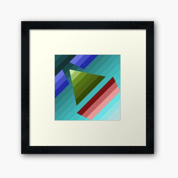 ERSHA DESIGN   The colors of the Face lines Framed Art Print.