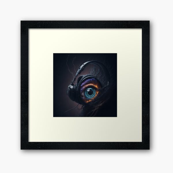 ERSHA DESIGN Just watch and listen Framed Art Print.