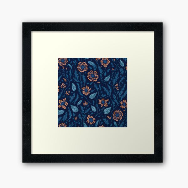 ERSHA DESIGN Enjoy your day with flowers Framed Art Print